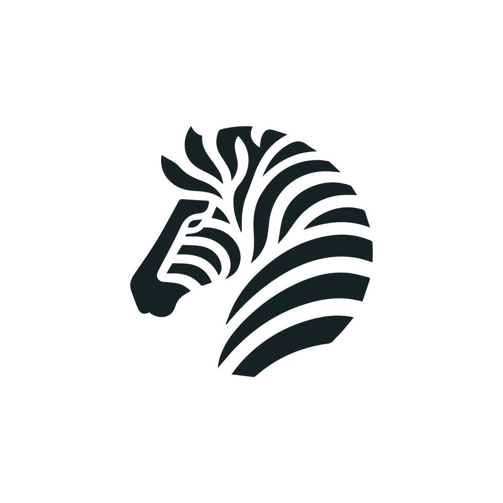 Minimalist Zebra Logo vector