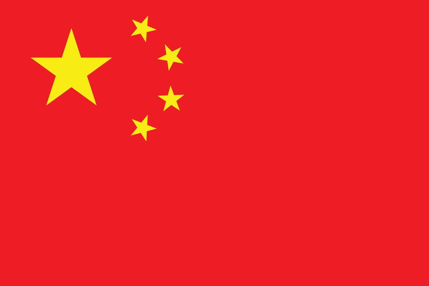 china national flag vector