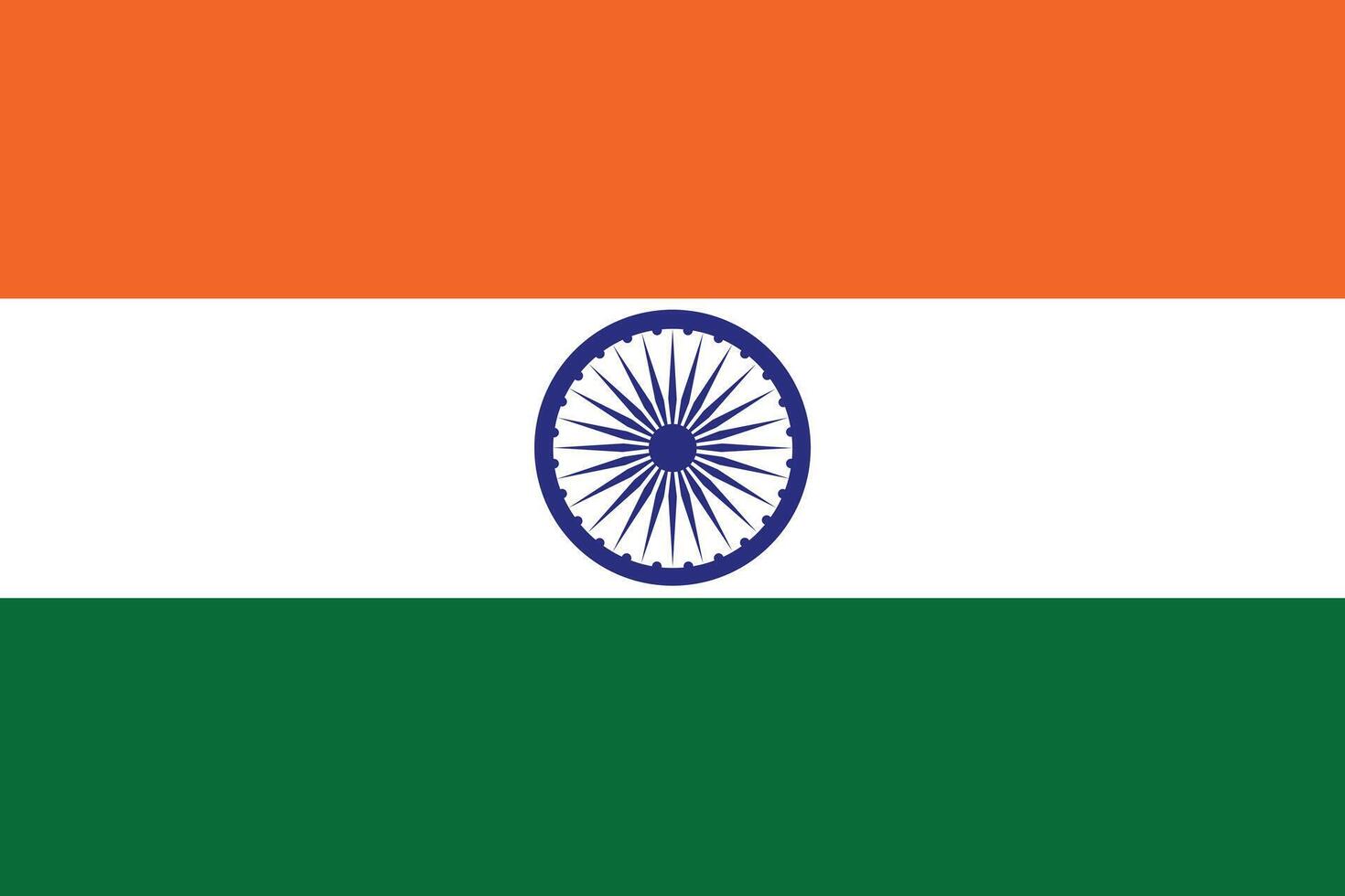 India national official symbol flag. vector