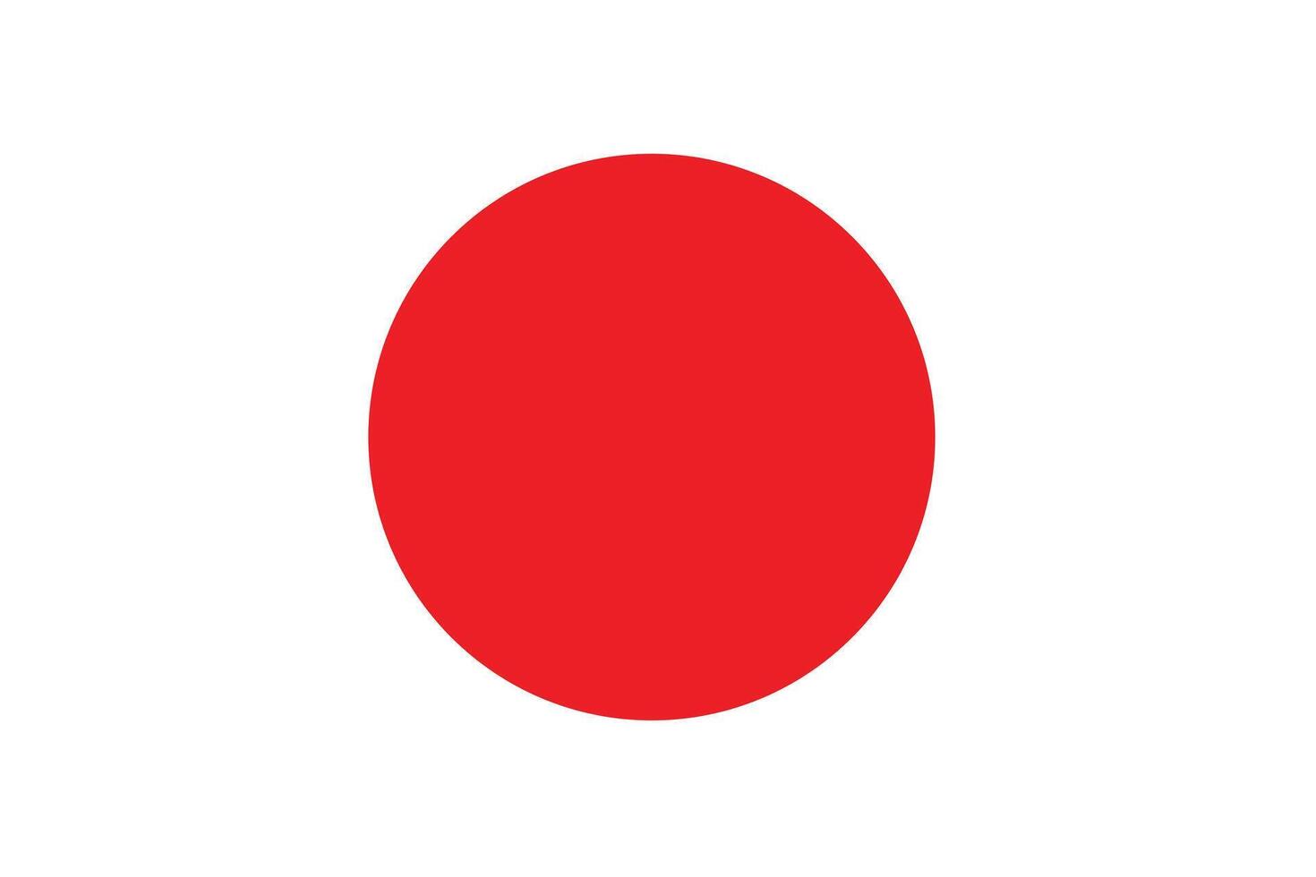 Japan national official symbol flag. vector