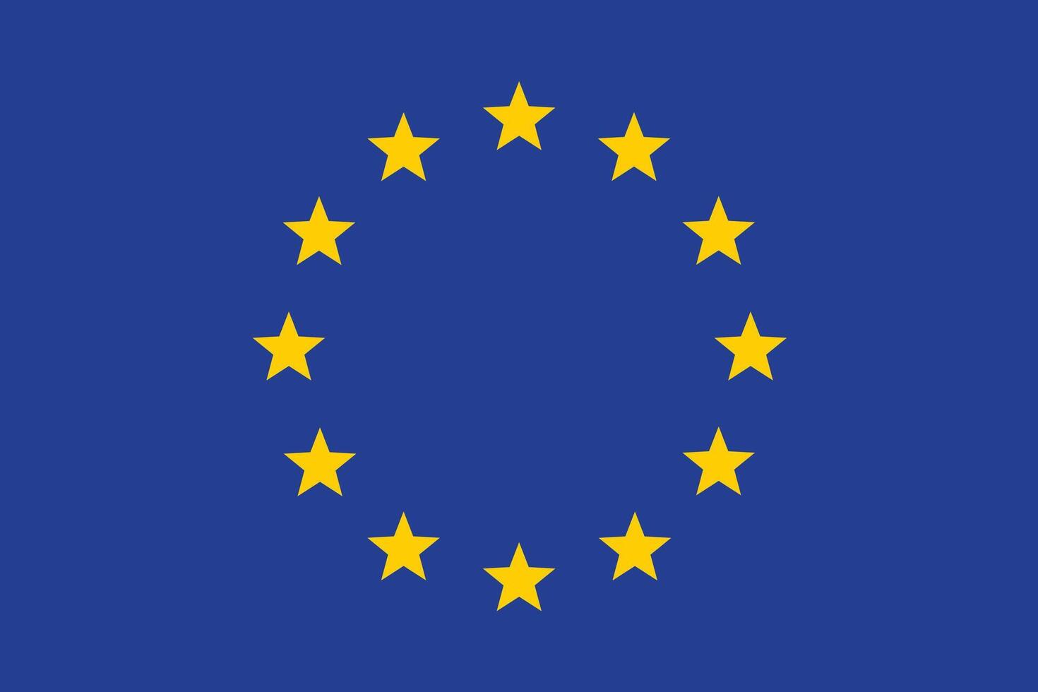 EU national official symbol flag. vector