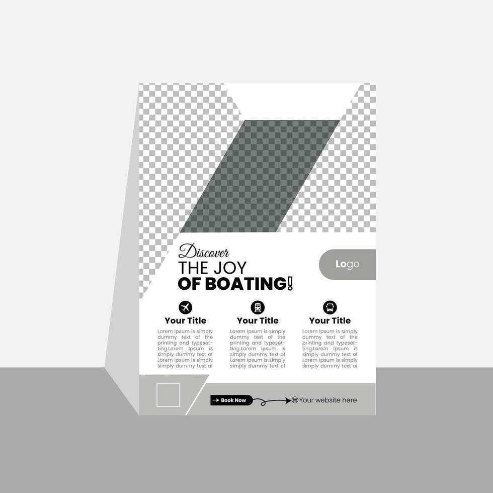 Explore the unknown poster or flyer design vector