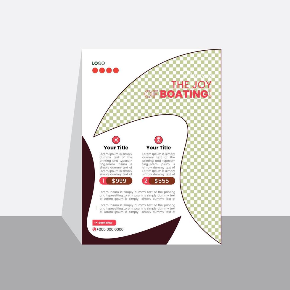 Explore the unknown flyer design vector