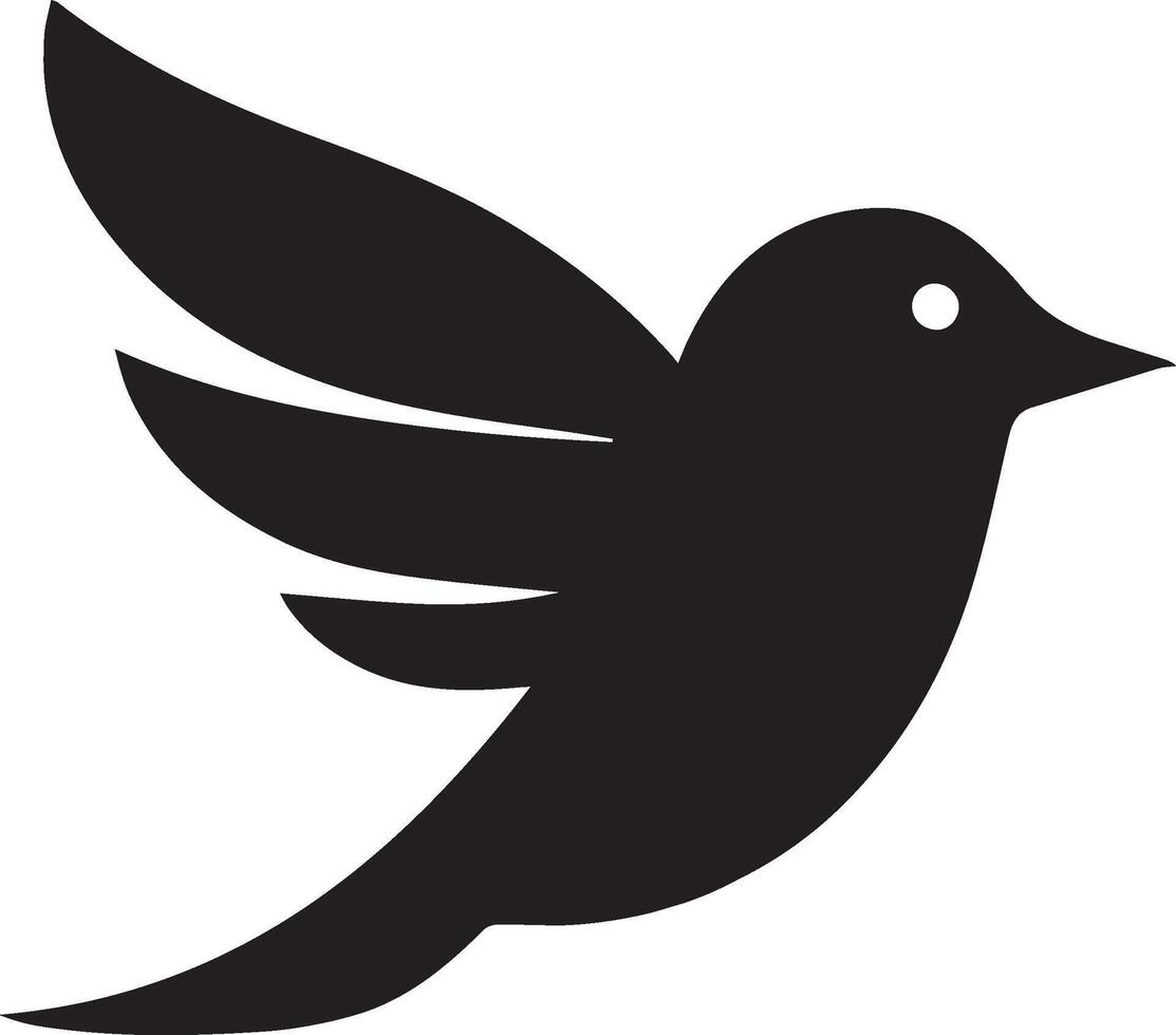 a black bird with a white background vector