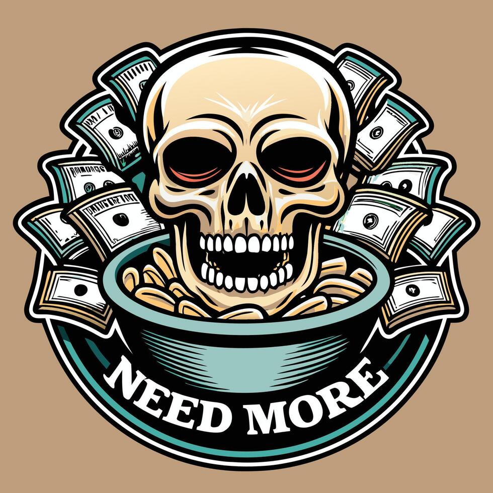 need more money vector