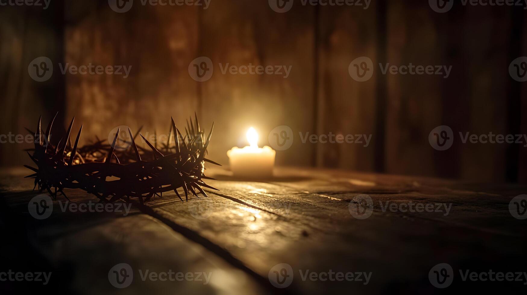 Crown of Thorns and Candlelight, A Somber Reflection on Sacrifice and Faith, History photo