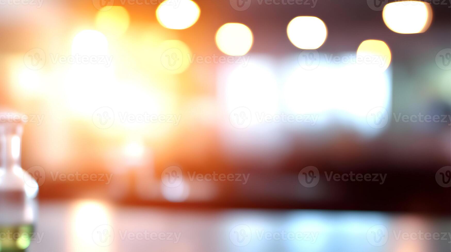 Blurry Science Lab Glassware, Microscopes, and Abstract Bokeh Creates Evocative Ambiance photo
