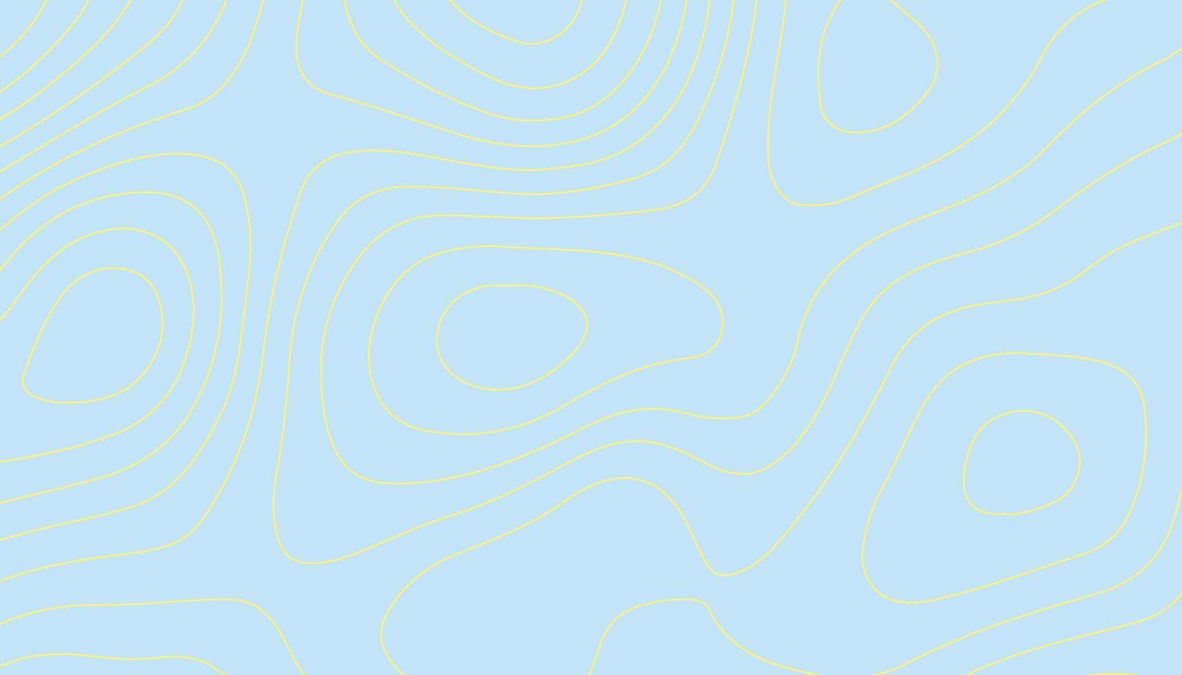Soft Blue Topographic Line Art. Abstract Contour Map Background Design vector