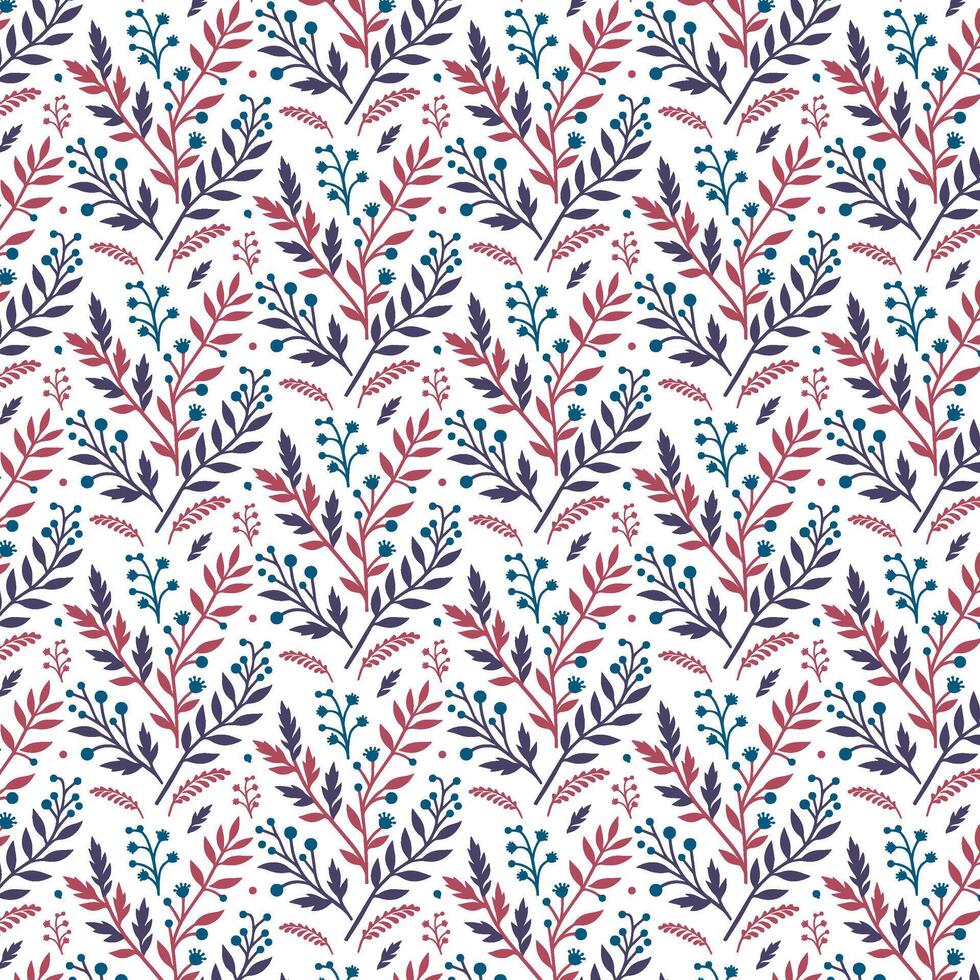 seamless floral pattern with detailed ornamental botanical elements and intricate foliage textures for wallpaper designs vector