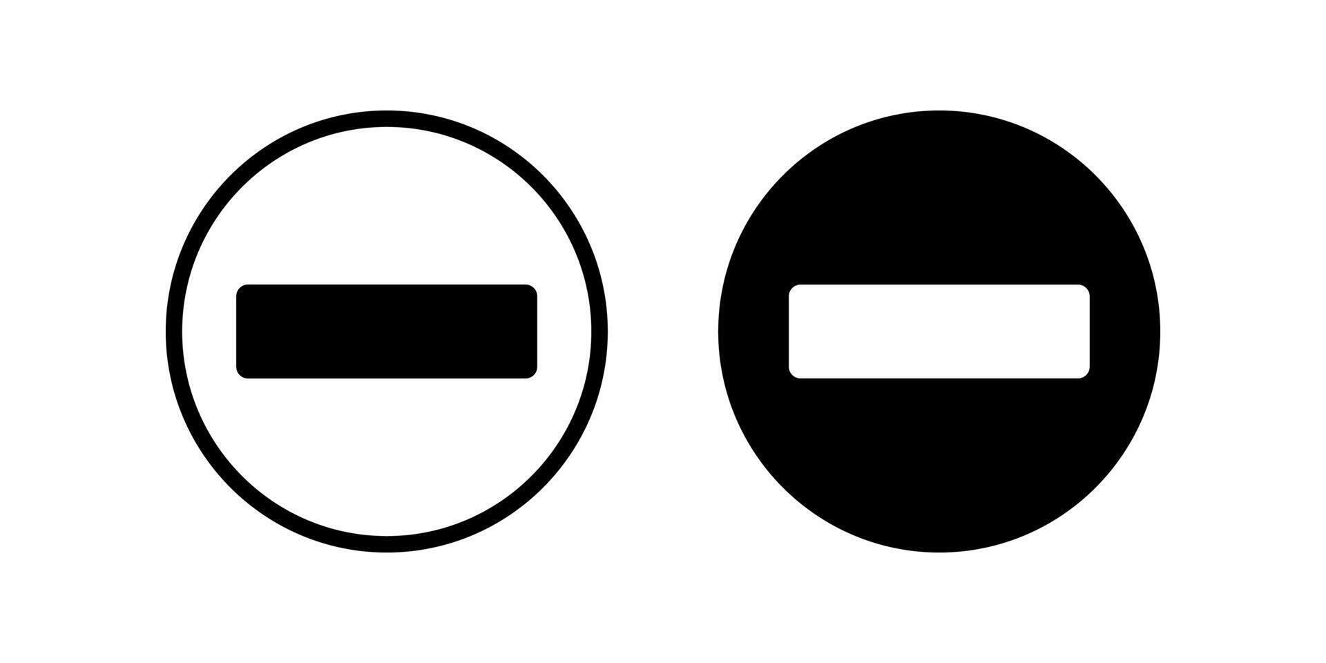 No Entry icon set. Forbidden Symbol. Strictly prohibited sign. for mobile concept and web design. illustration on white background vector