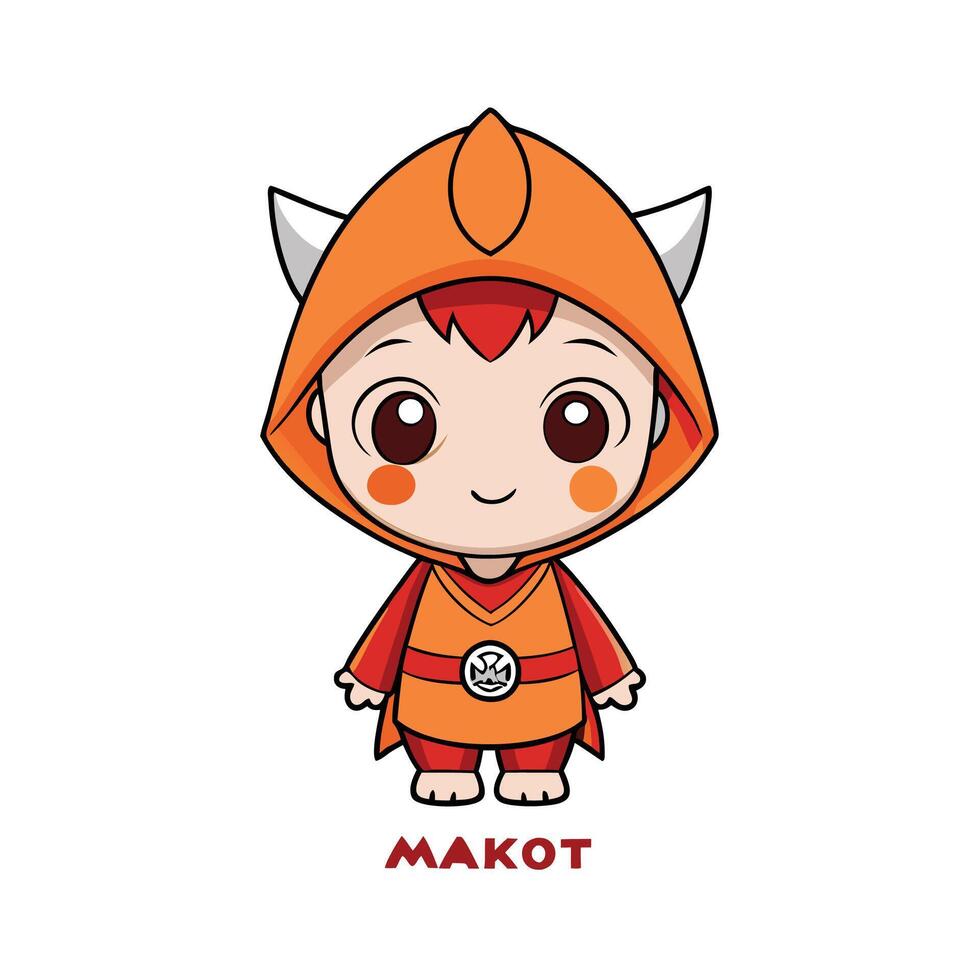 makoto by kawaii kawaii vector