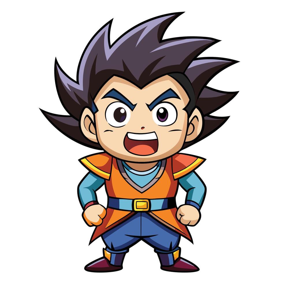 dragon ball z goku white background , vector