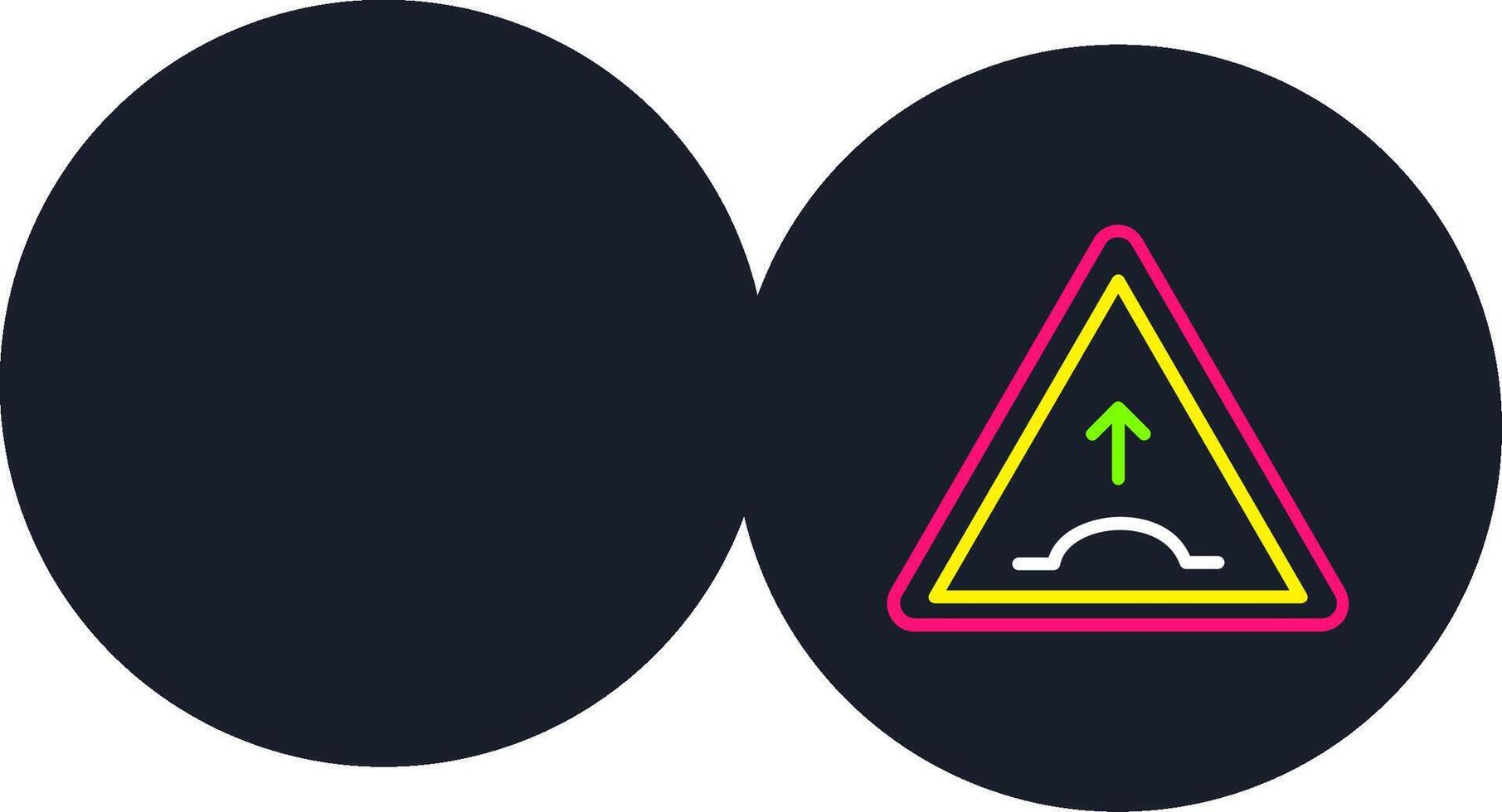 Speed Bump Line Multi Color Design vector