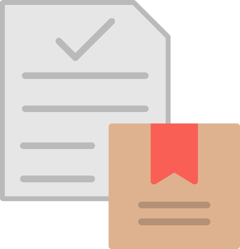 A box and a paper with a red ribbon vector