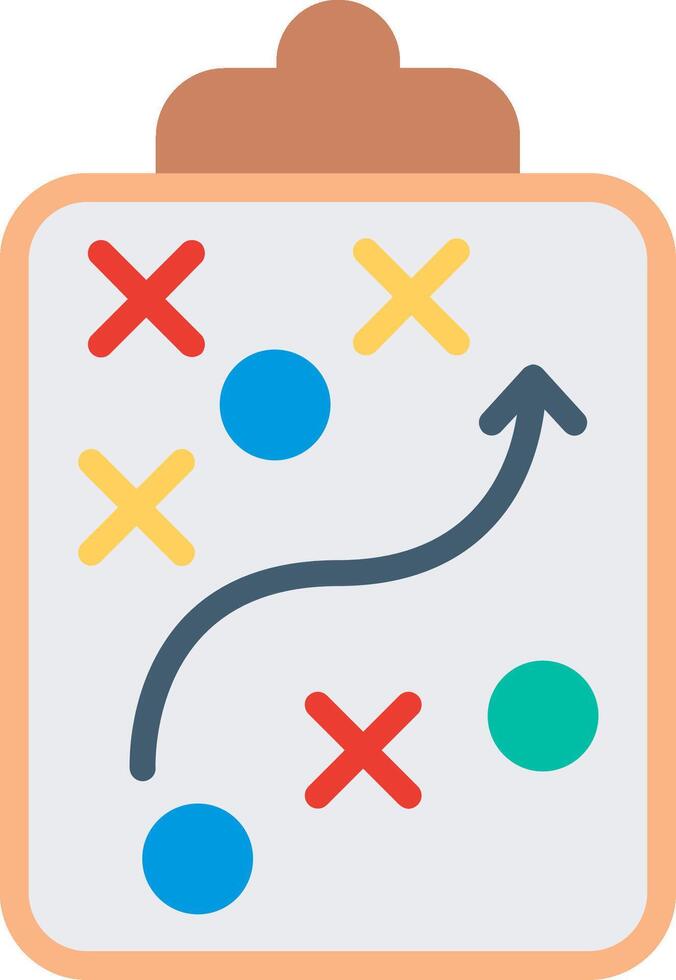 A clipboard with a game board on it vector