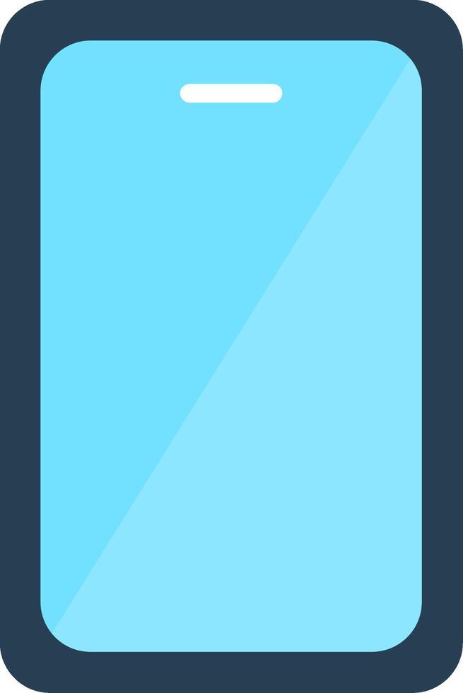 A blue phone with a white background vector