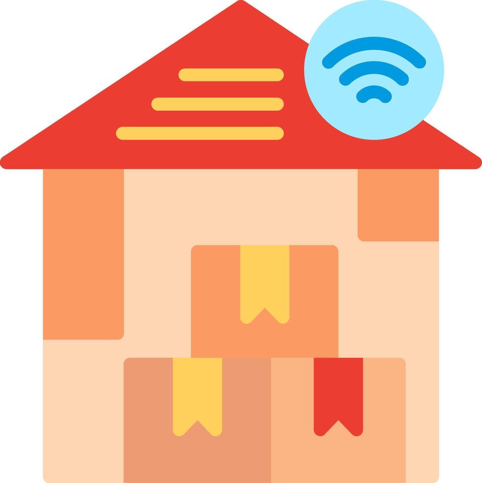 Home wifi icon vector