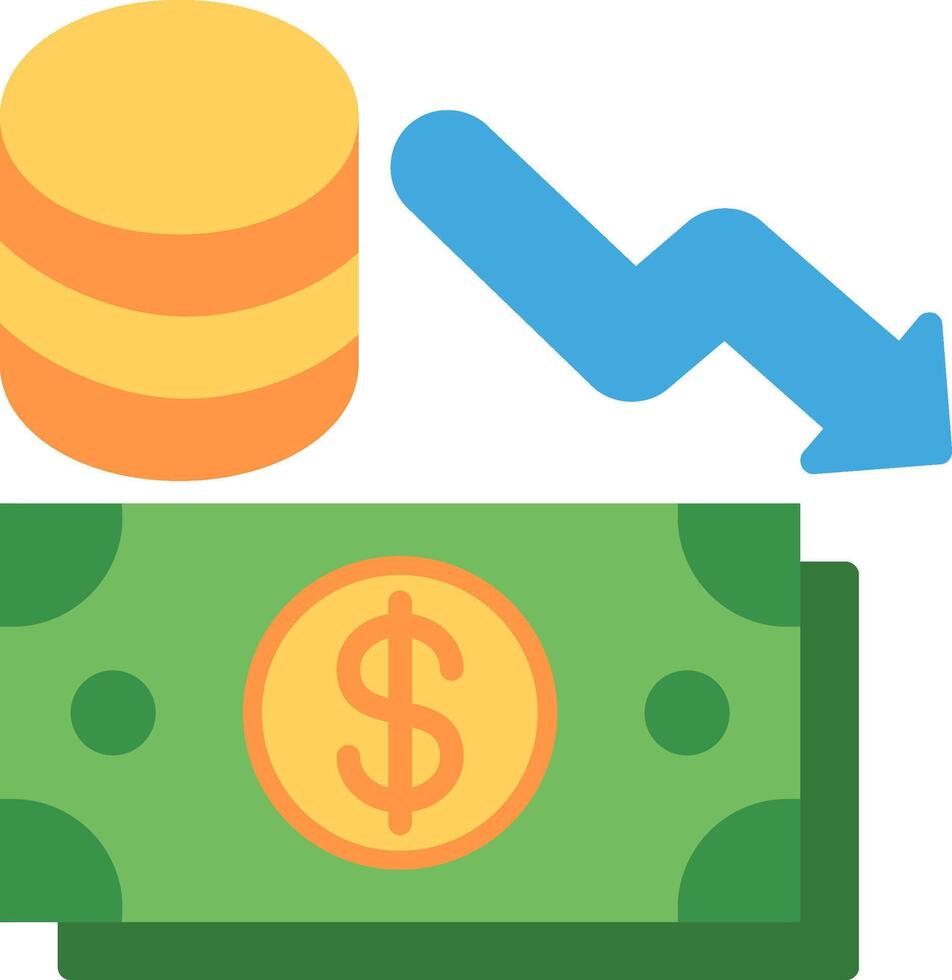 Money stack and dollar icon vector
