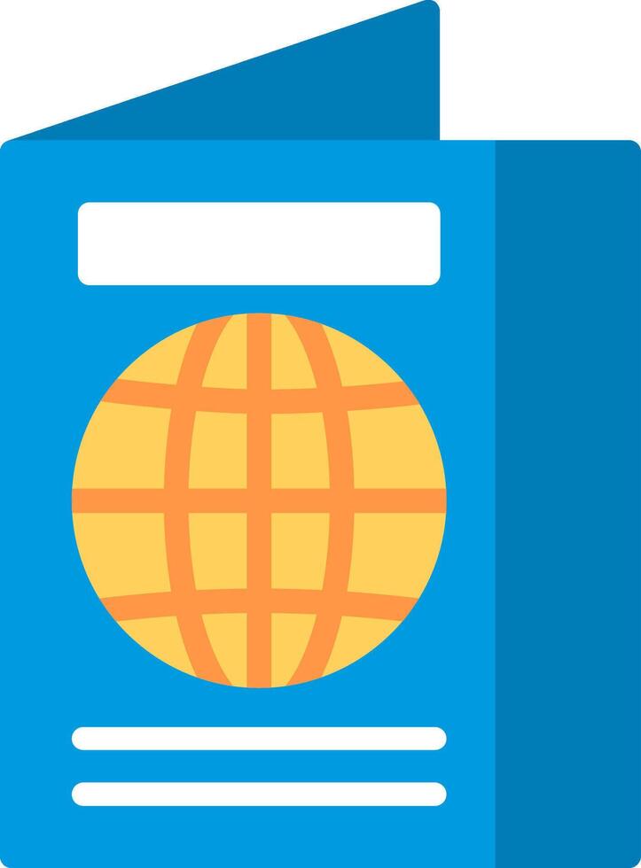 Travel document icon vector
