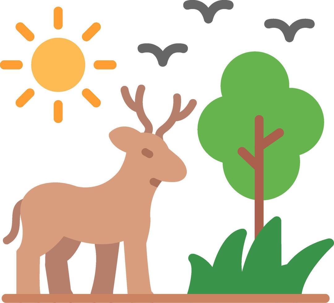 Deer in the forest clipart vector