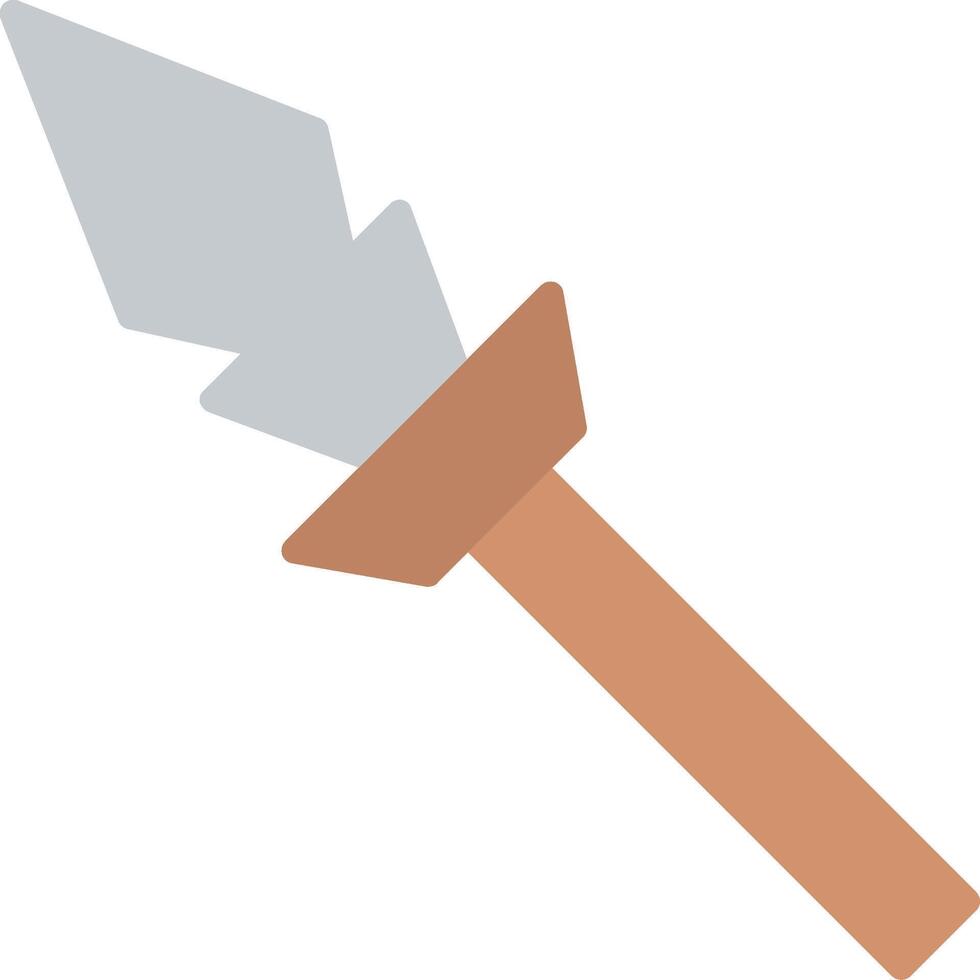 A wooden spear with a sharp point vector