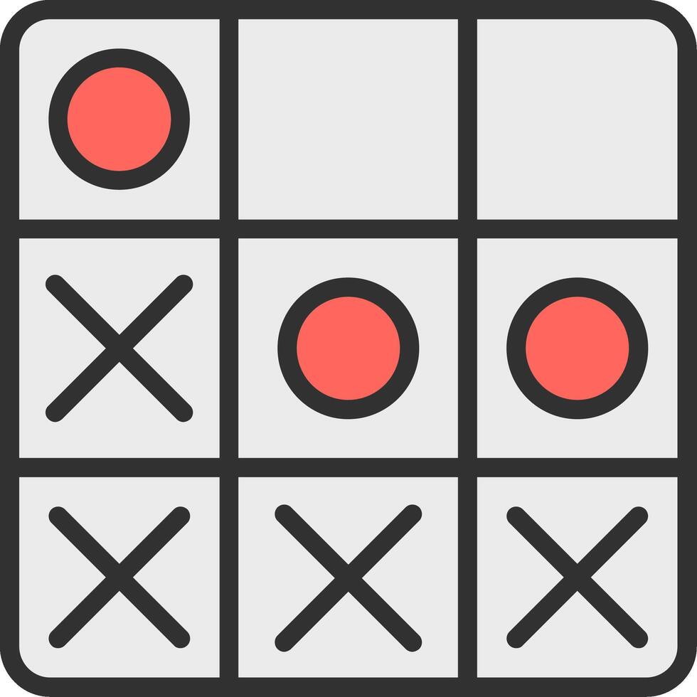 Tic tac toe icon vector