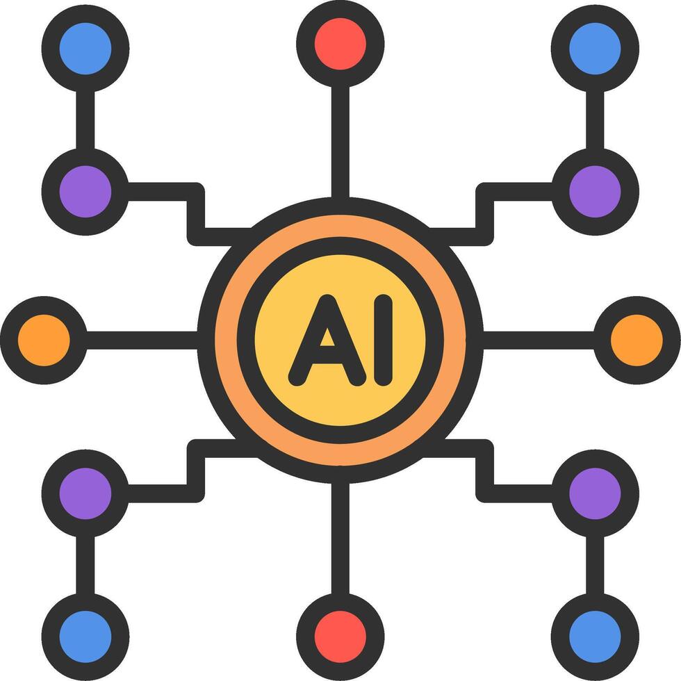 Ai technology and its impact on the future of work vector