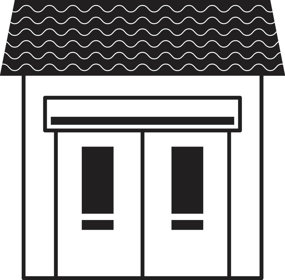 Black And White Store vector