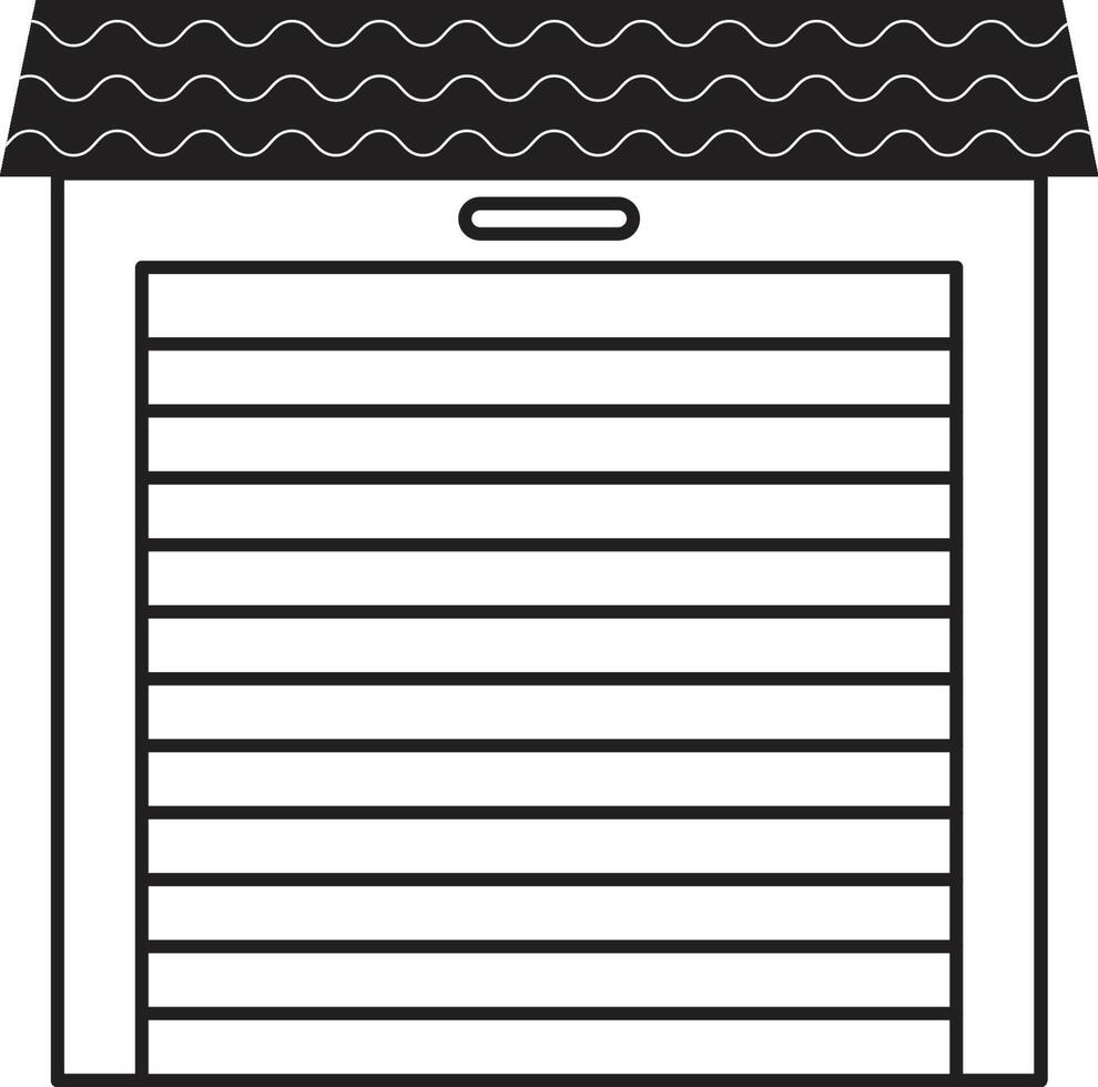 Black And White Front Store Closed vector