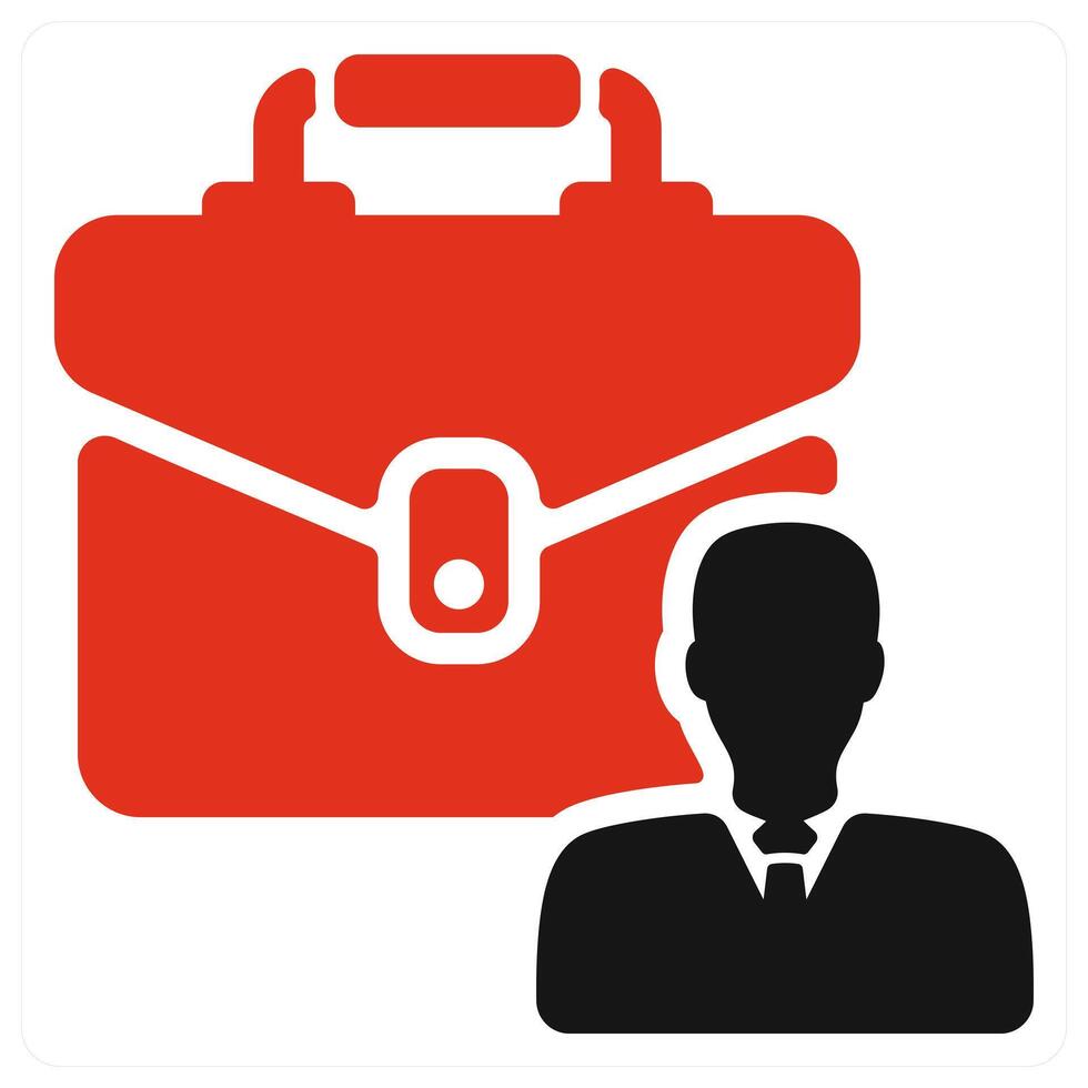 A man in a suit and tie is holding a briefcase vector