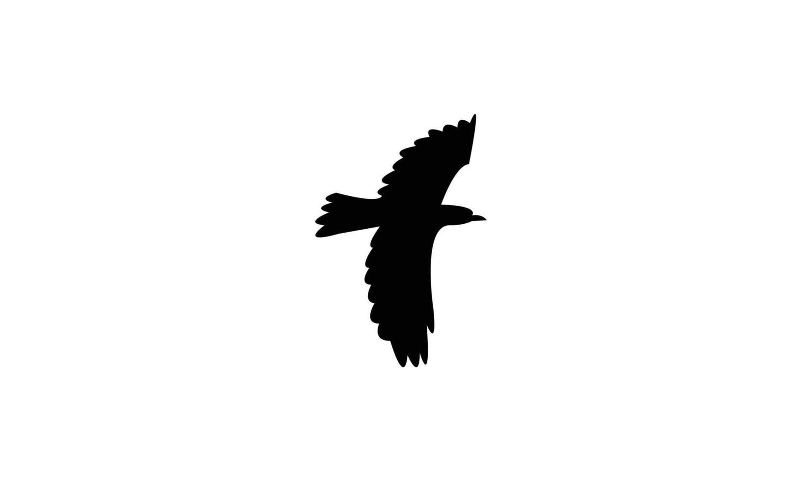 Flying African golden oriole bird Silhouette vector