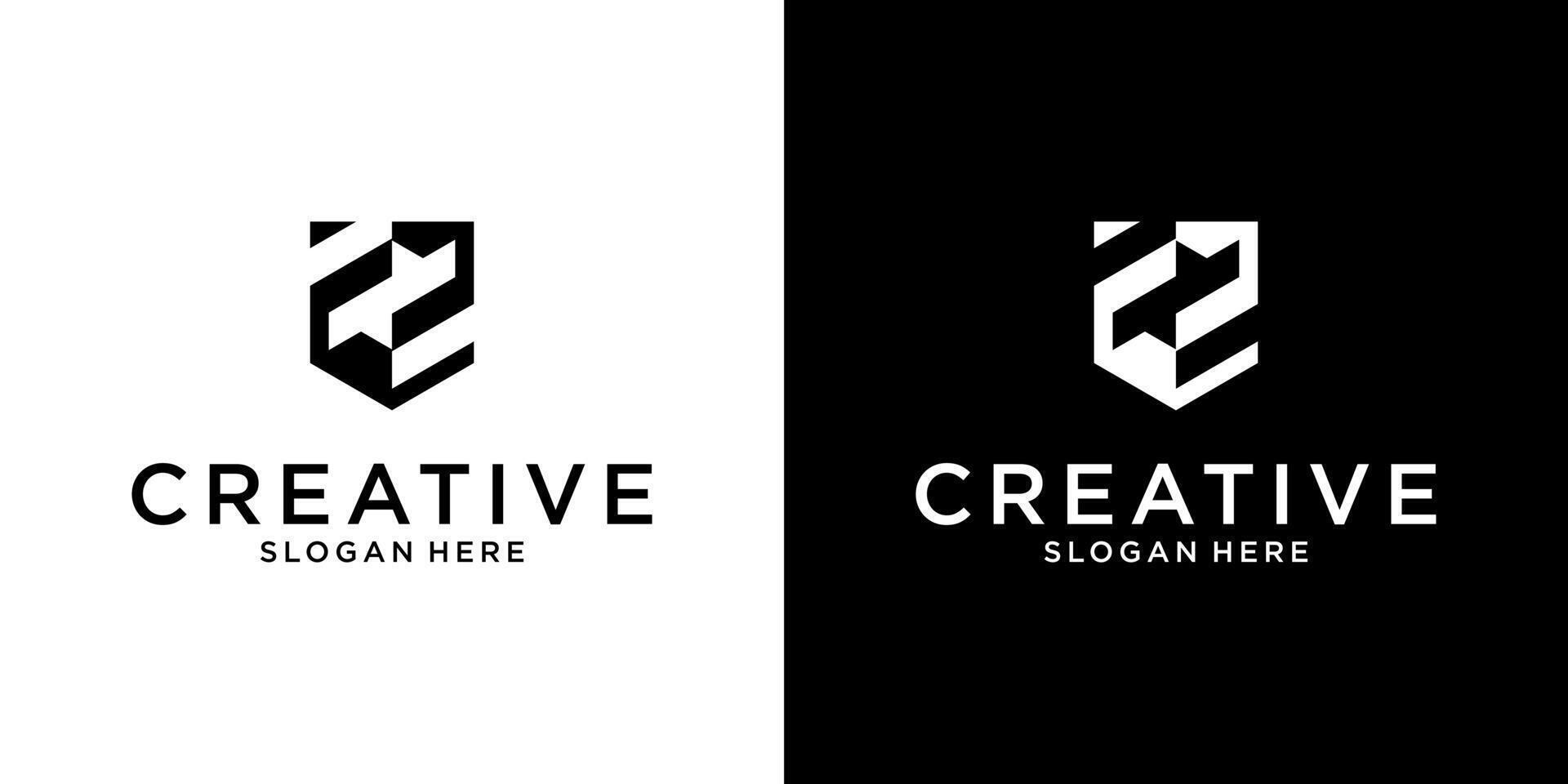 Initial letter Z logo design concept vector