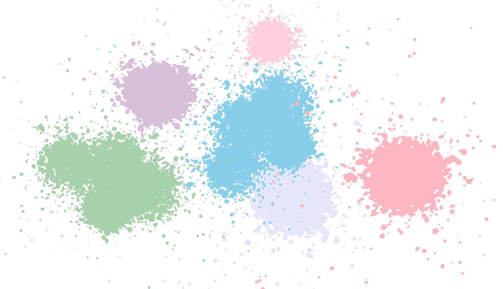 abstract splatter colorful pastel colors watercolor background vector