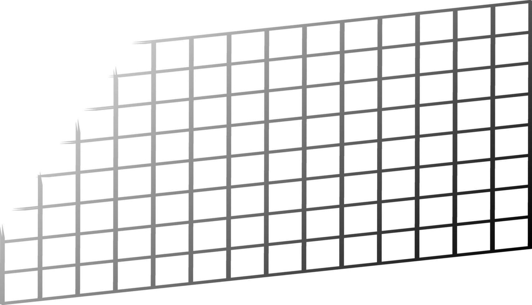 structure ascending grid pattern on white background vector