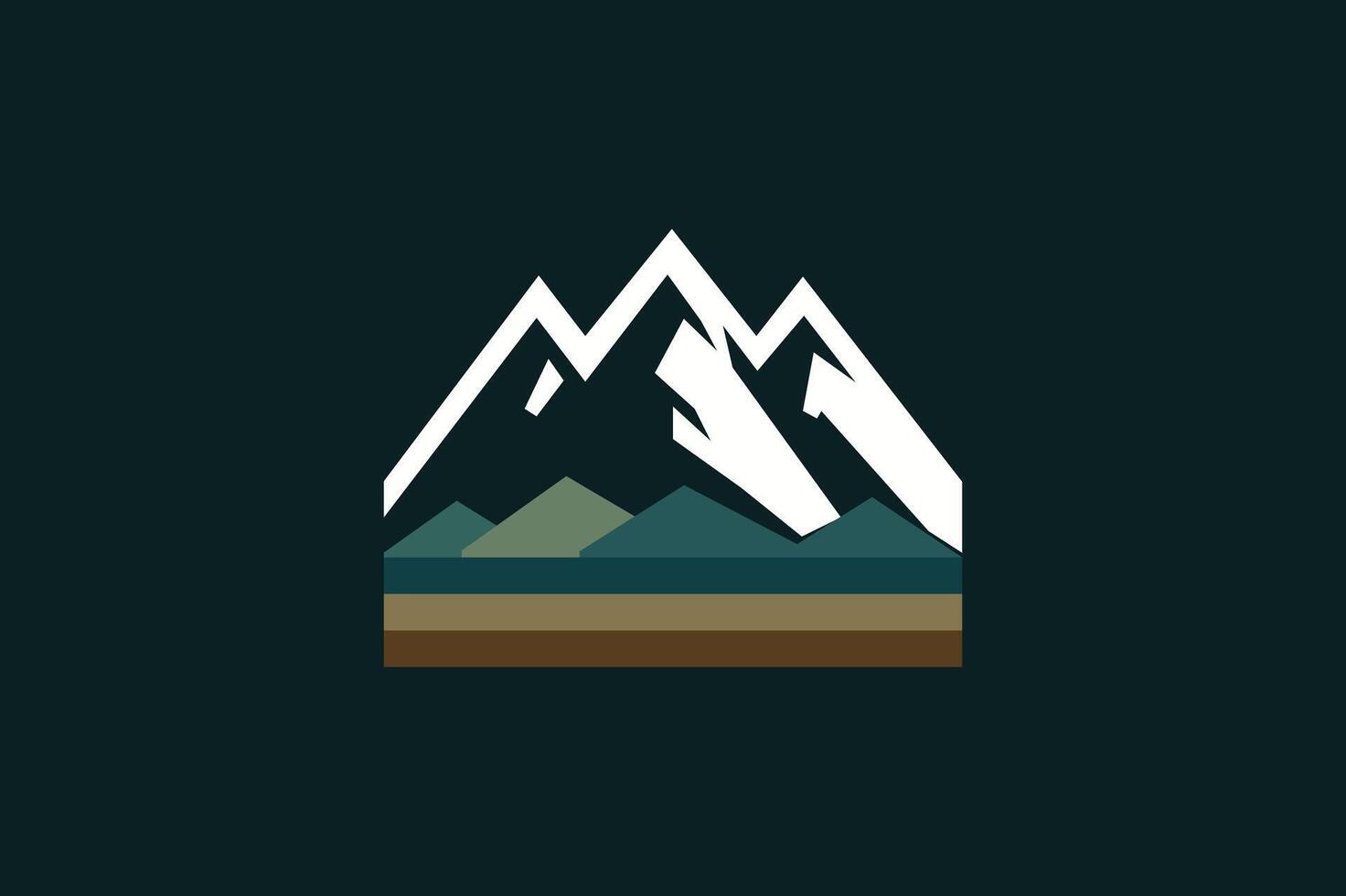 A mountain logo vector