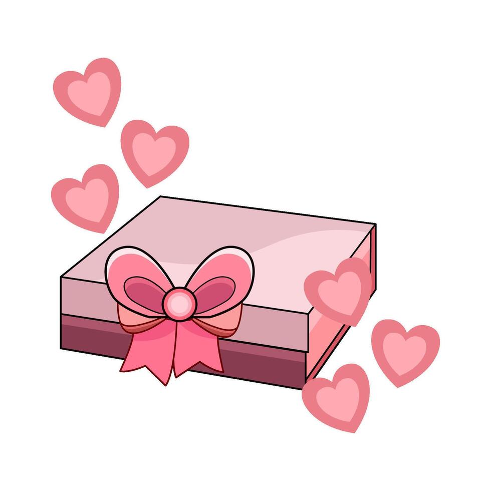 valentine gift illustration vector