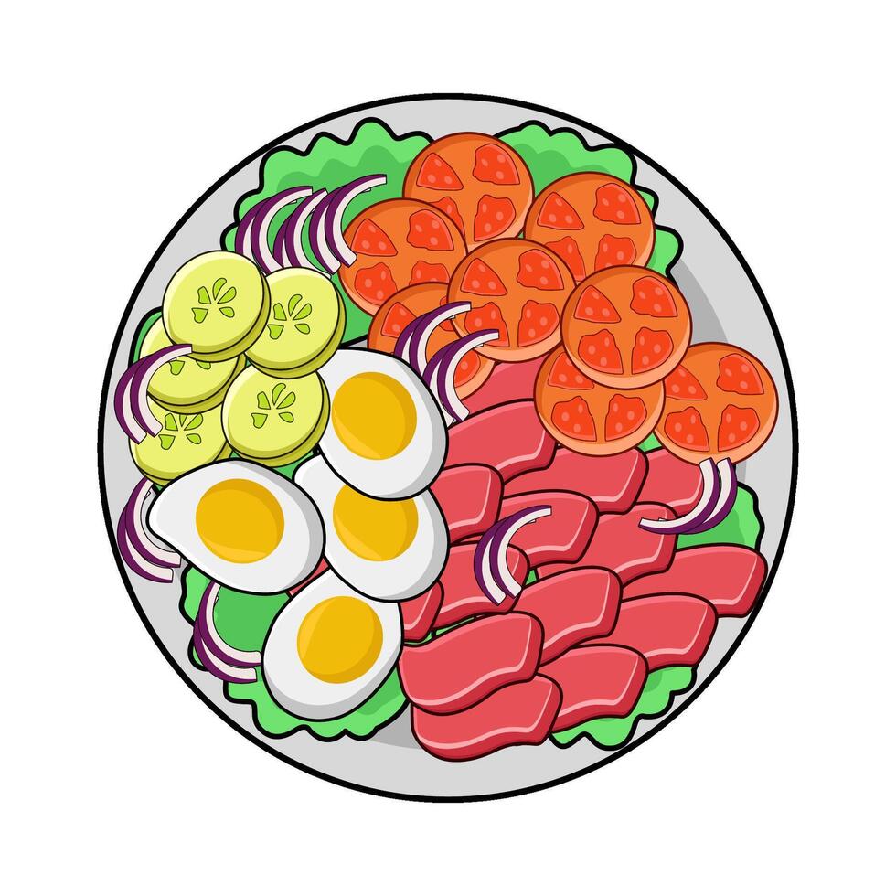 illustration of Salad vector