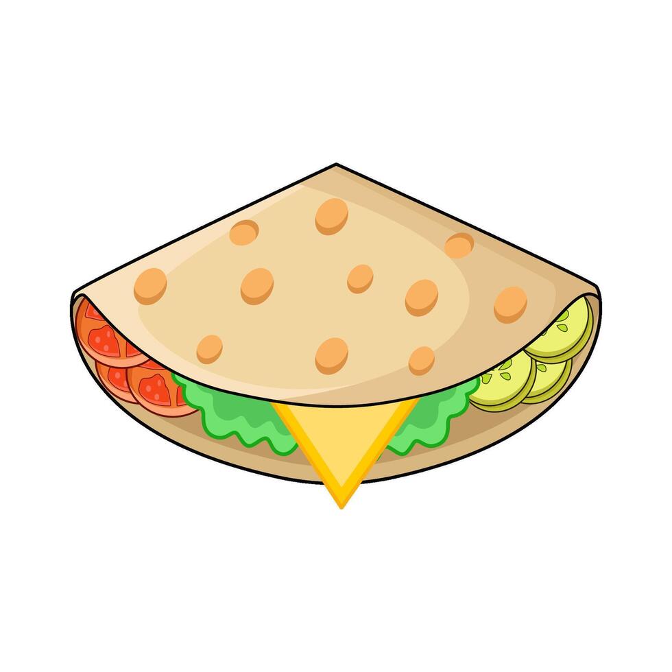 illustration of Quesadilla vector