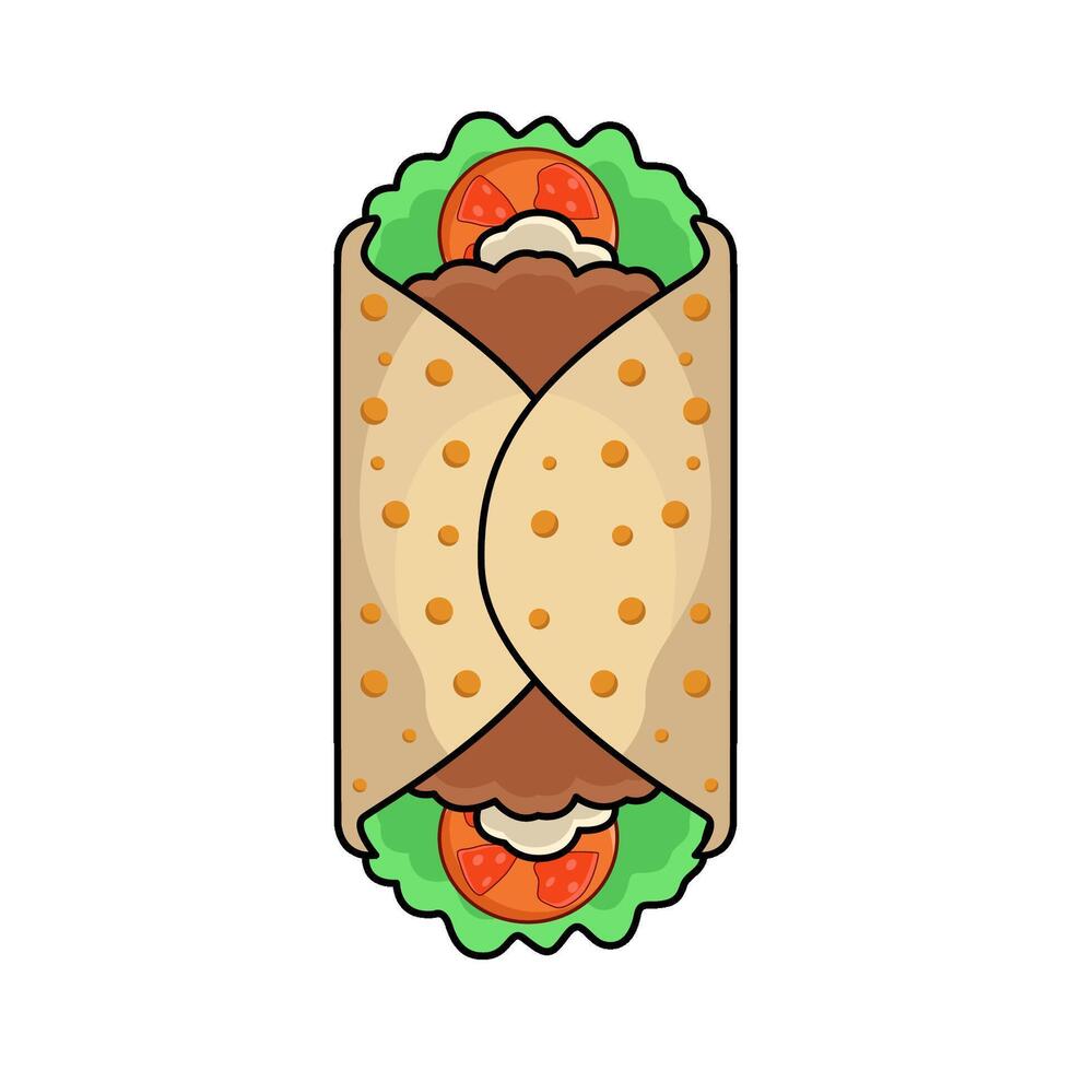 illustration of Wrap vector
