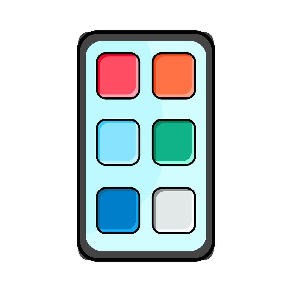 illustration of Mobile app vector