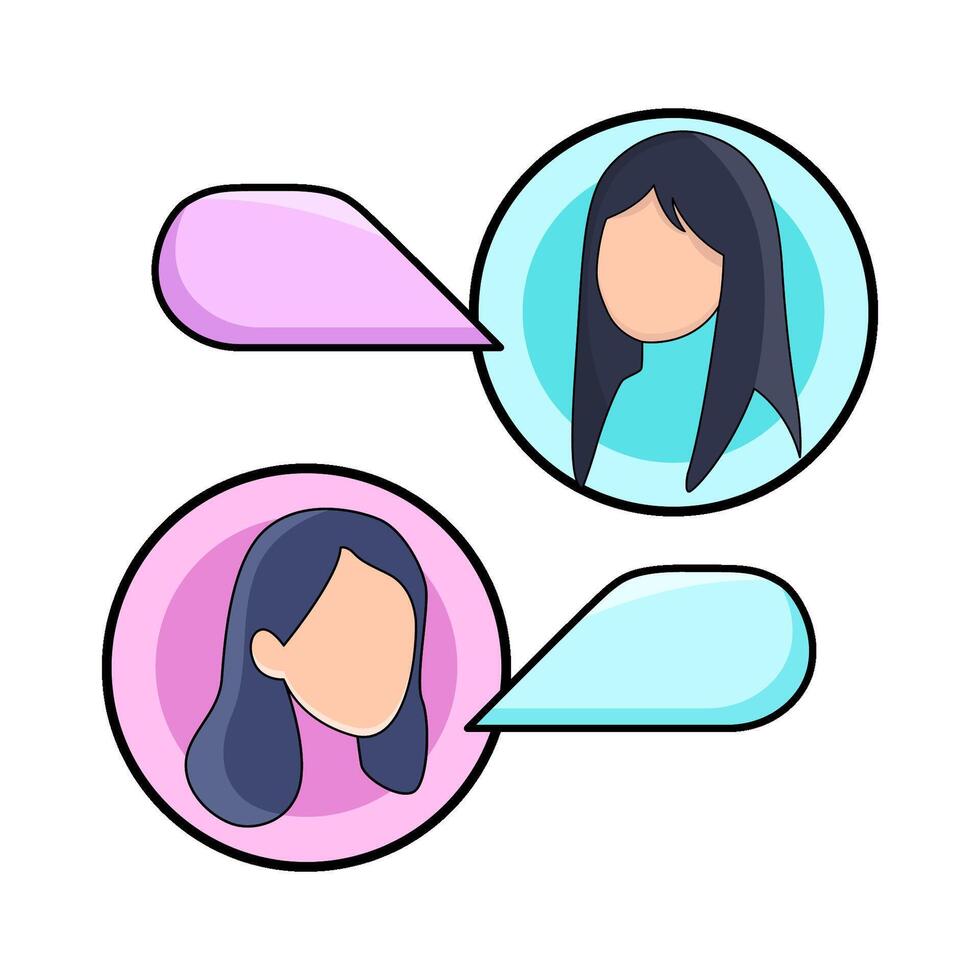 illustration of Communication conversation vector
