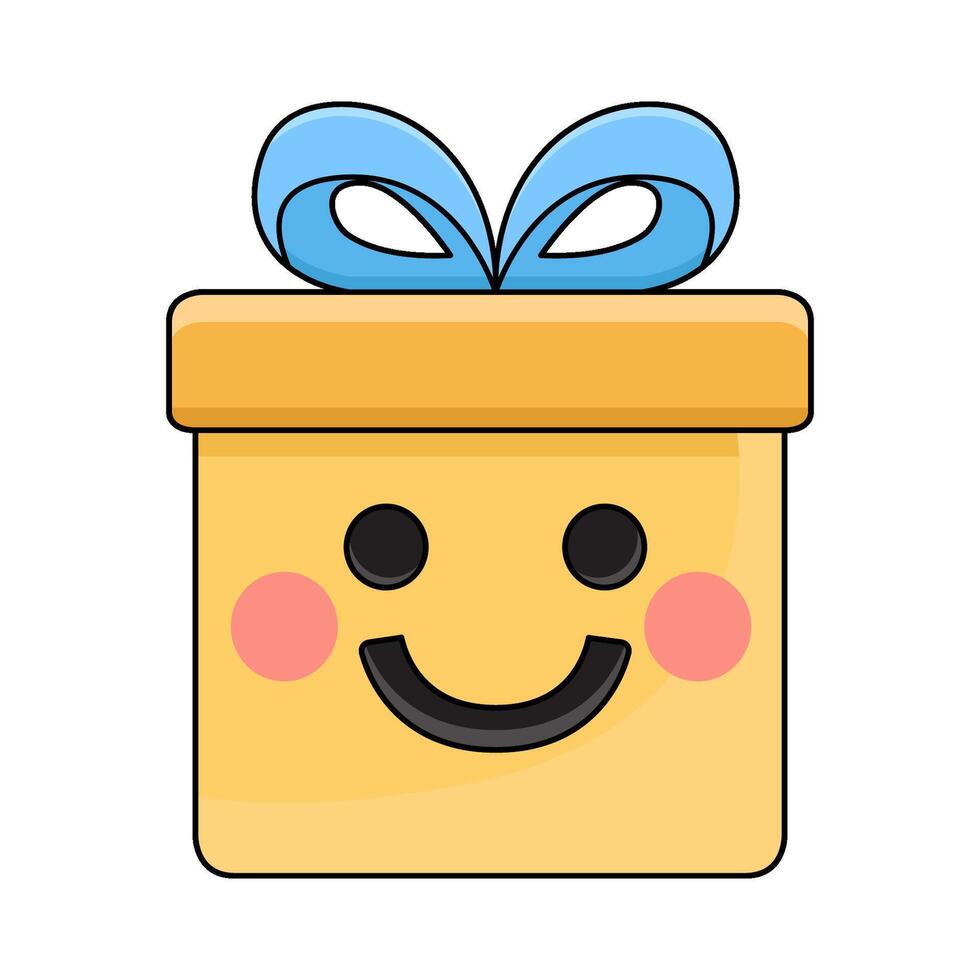 Smiling Face with Gift vector