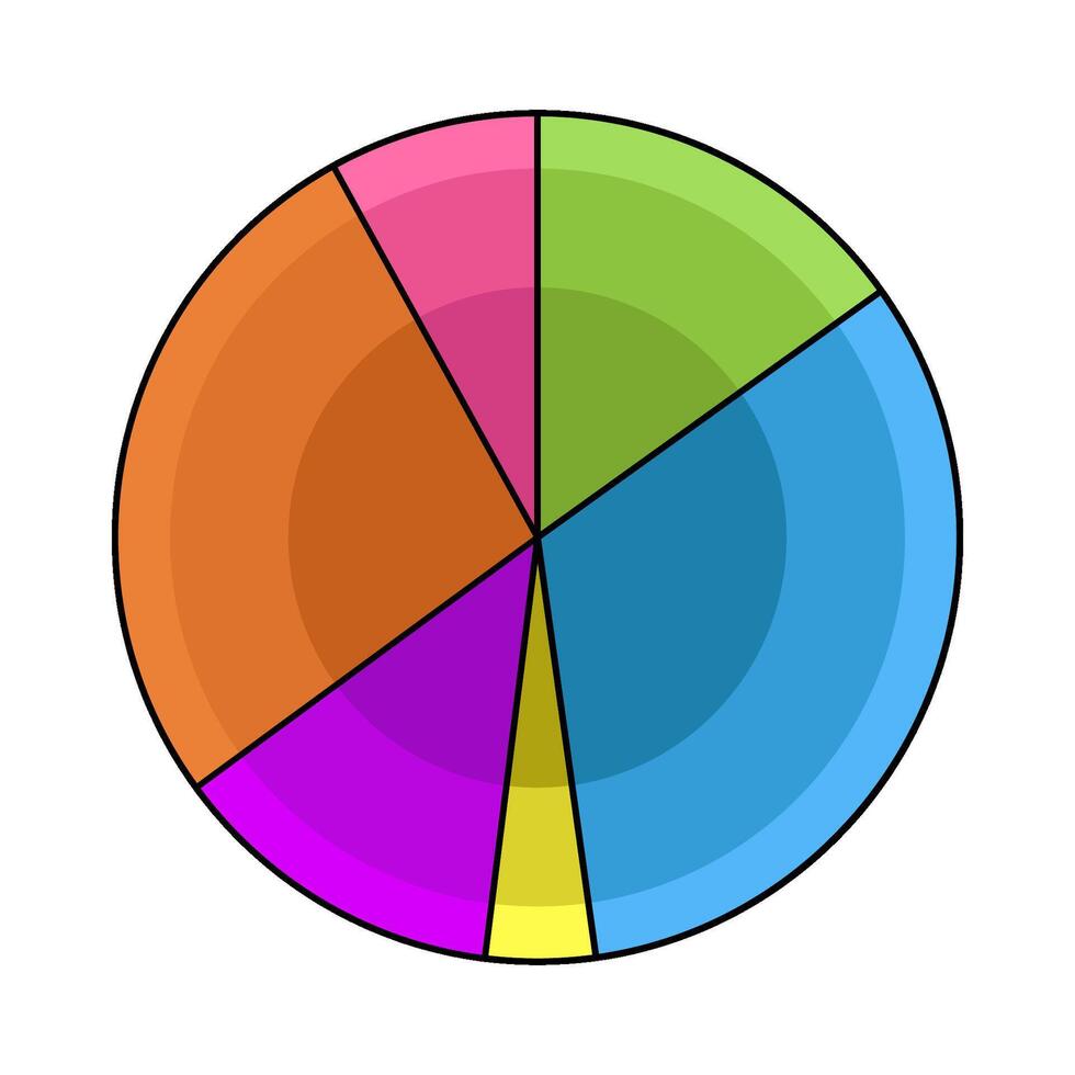 illustration of Circle Chart vector