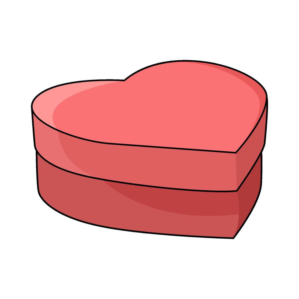 Heart Shaped Gift Box vector