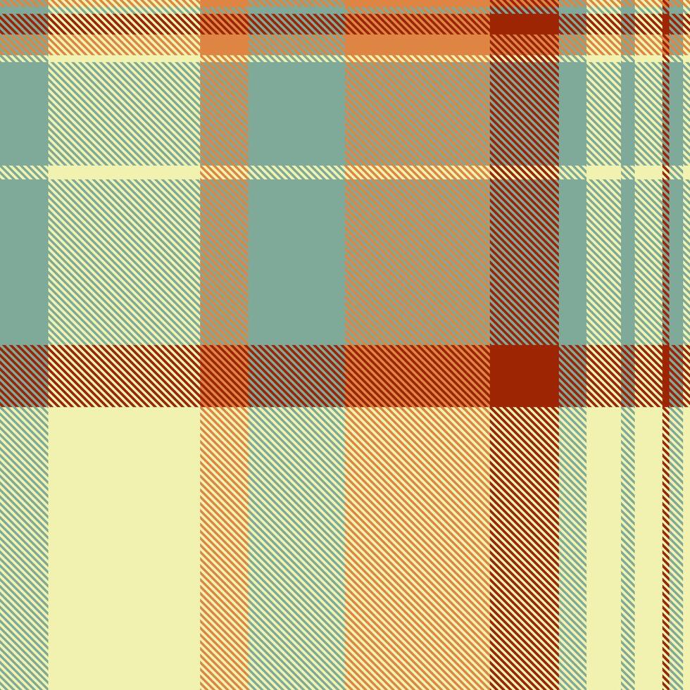Stylish pastel plaid pattern in muted earth tones. Perfect for textile design, fashion, backgrounds, or website templates. Evokes feelings of warmth, comfort, and autumnal charm. vector