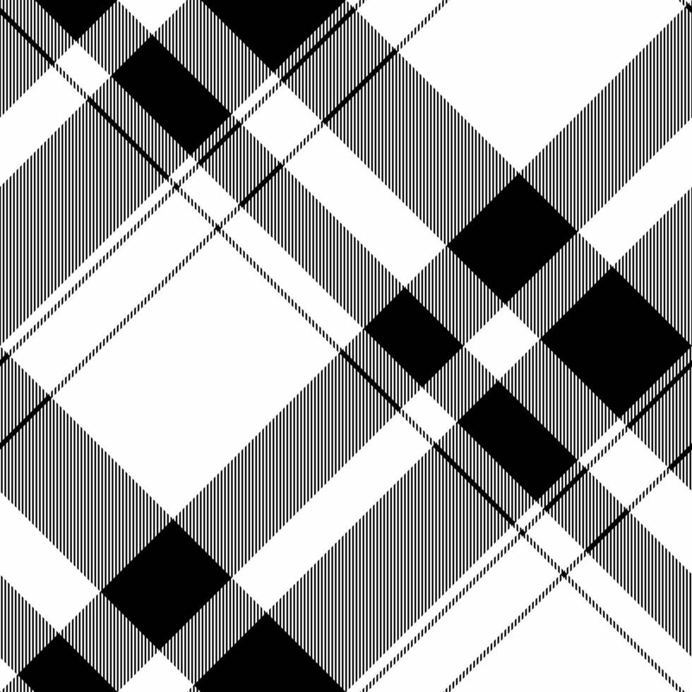 Stylish black, white, and gray plaid pattern. Perfect for textile designs, website backgrounds, or fashion illustrations. vector