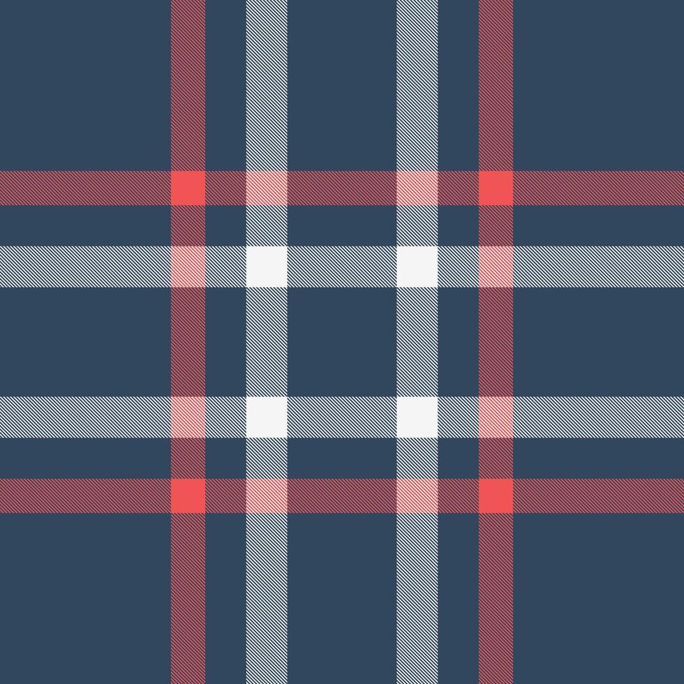 France texture fabric , bedding seamless textile pattern. Interior check plaid tartan background in cyan and white colors. vector