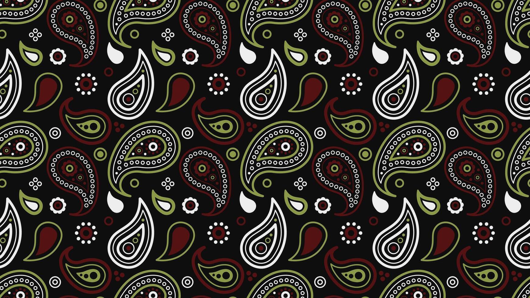 Interior effect on twisted paisley. Texture by dot colourful. Clothing repeat by scrap seamless pattern. vector