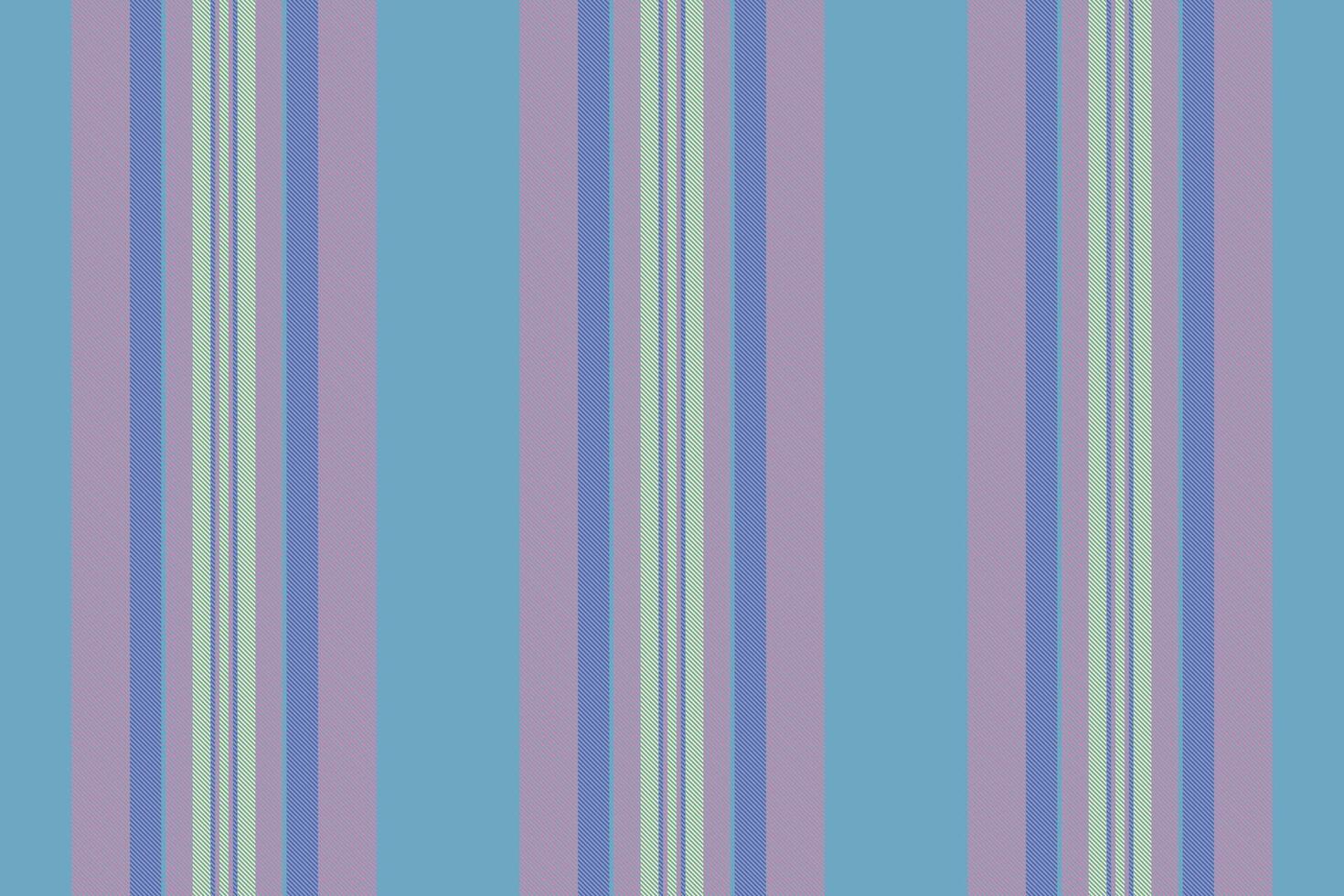 Clothes background seamless texture, variation lines fabric. Galftone textile stripe vertical pattern in cyan and pink colors. vector