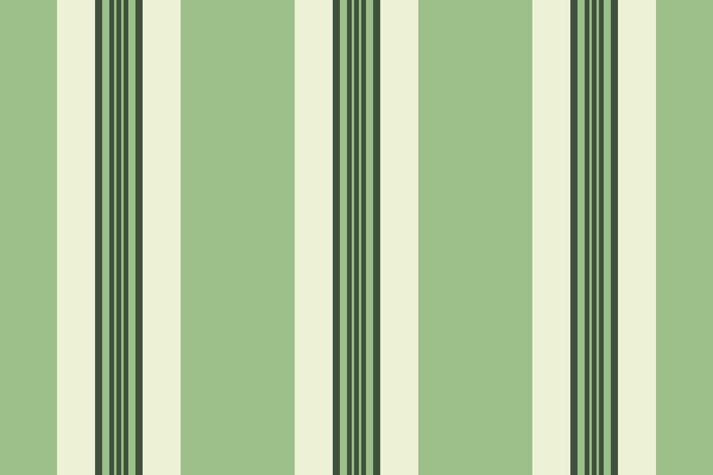 Elegant sage green and cream vertical stripes pattern. Perfect for textile design, wallpaper, or website backgrounds. This classic striped design evokes a sense of calm and sophistication. vector